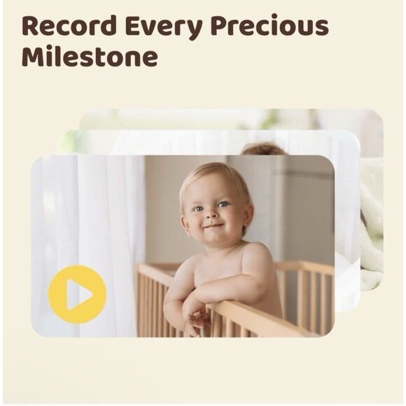Netvue Peekababy Baby camera Smart Cry Detection & App Support Supports Alexa - Picture 5 of 8